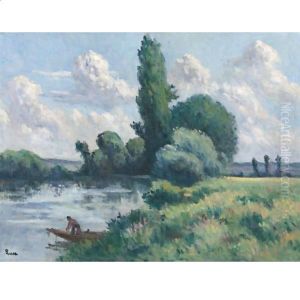 Rolleboise, Le Petit Bras De Seine by Maximilien Luce