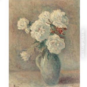 Pivoines Blanches Dans Un Vase by Maximilien Luce