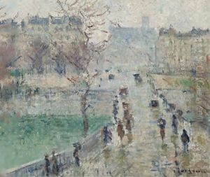 Le Pont De L'Archeveche, Paris by Gustave Loiseau