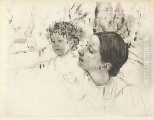 By The Pond 2 by Mary Cassatt