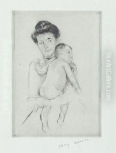 Mother Holding Nude Baby by Mary Cassatt
