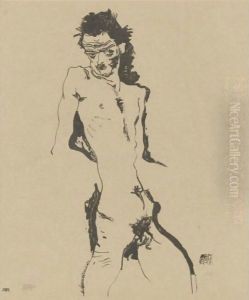 Mannlicher Akt by Egon Schiele
