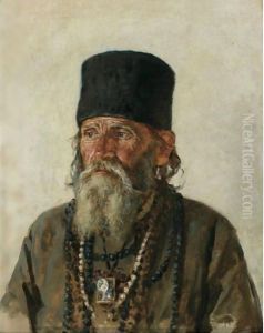 Russian Hermit Of The Grotto On The Jordan