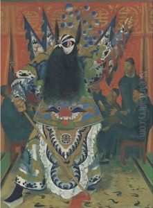 General Ma-Soo In The Historical Play The Retreat Of Kiai-Ting by Alexander Evgenievich Yakovlev