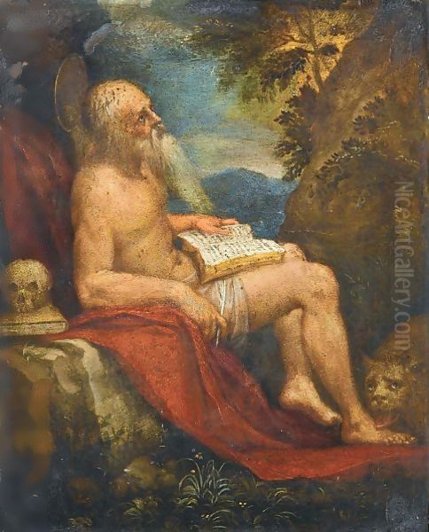 Saint Jerome In The Wilderness - view 1