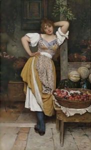 The Fruit Seller 2 by Eugene de Blaas