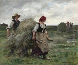 The Hay Harvest by Julien Dupre