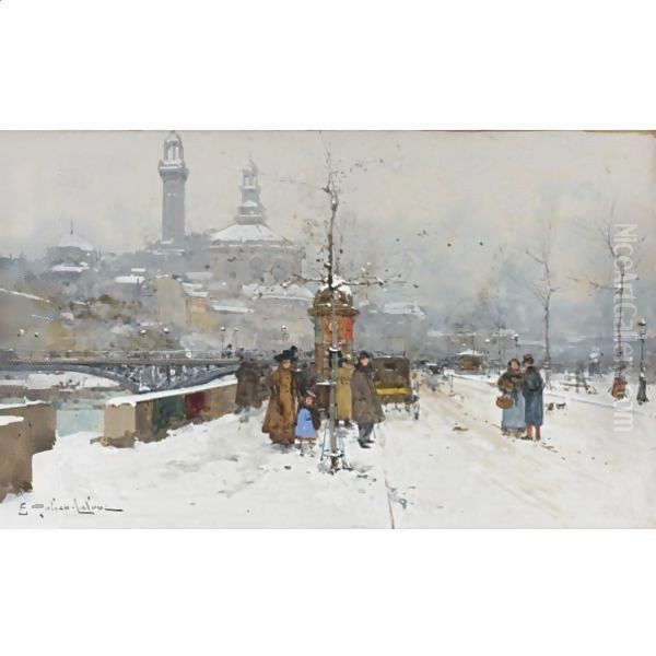 Winter, Le Trocadero - view 1