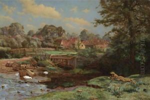 Watercress Gathering At Abinger Hammer, Surrey