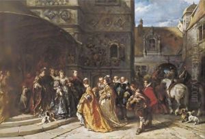 The Royal Visit by Eugene Isabey