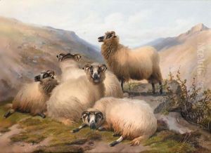 The Highland Flock 2 by Thomas Sidney Cooper