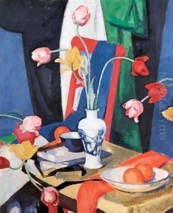 Still Life With Tulips by Samuel John Peploe