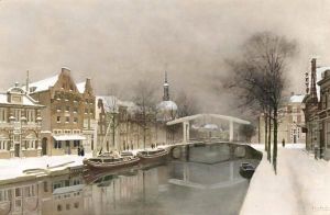 A Wintry View Of Leiden