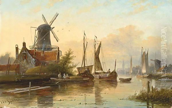 Shipping Near A Town - view 1