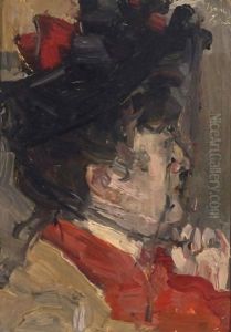 A Portrait Of Therese Schwartze by Isaac Lazarus Israels