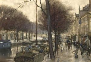 Figures On De Bierkade, The Hague by Floris Arntzenius