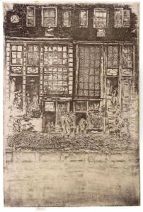 The Embroidered Curtain by James Abbott McNeill Whistler