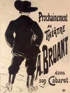 Aristide Bruant by Henri De Toulouse-Lautrec