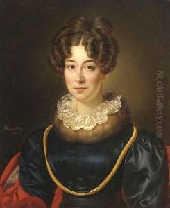 A Portrait Of Mrs. Johanna Barbara Archer-Rendorp, by Alexandre-Jean Dubois Drahonet