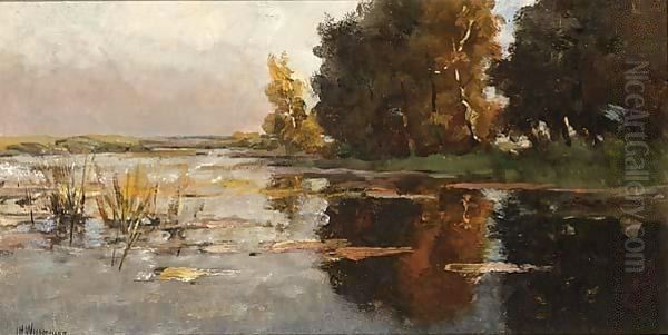 A River Landscape In Autumn - view 1