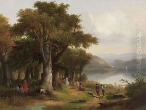 Picnic On The Hudson by James McDougal Hart