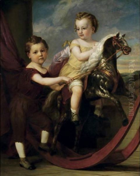 Double Portrait Of Walter And Charles Francis Beebe - view 1