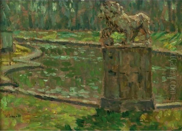 Le Bassin Dans Le Parc De Saint Cloud - view 1