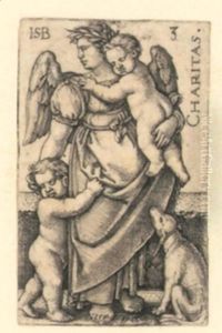 The Seven Virtues Charitas III by Hans Sebald Beham