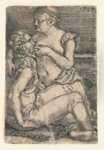 Cimon And Pero by Barthel Beham