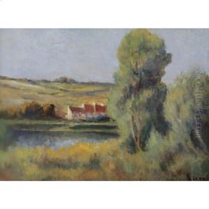 Maisons Au Bord De L'Eau by Maximilien Luce