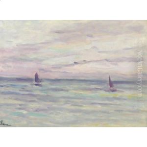 Marine A Honfleur by Maximilien Luce