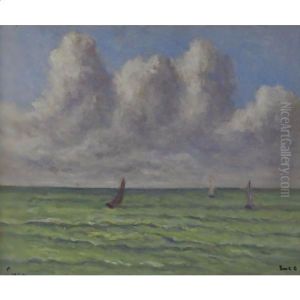 Voiliers Au Large Du Treport by Maximilien Luce
