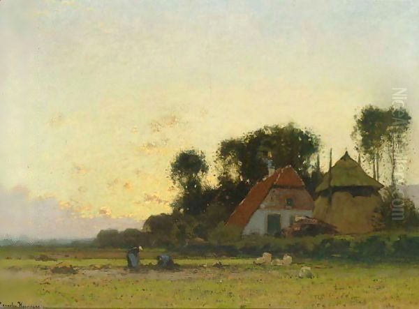 A Peasant Woman Working On The Fields - view 1