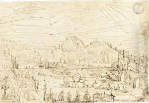 View Of Verona by Lodovico Pozzoserrato (see Toeput, Lodewijk)