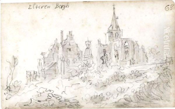 View Of Elterberg With The Abbey Partly In Ruins - view 1