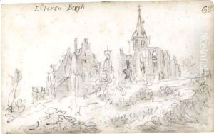 View Of Elterberg With The Abbey Partly In Ruins