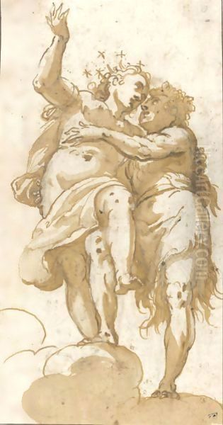 Two Allegorical Figures - view 1