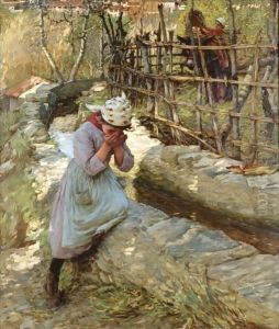 From A Ligurian Spring by Henry Herbert La Thangue
