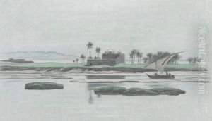 Sailboat On The Nile by Elihu Vedder