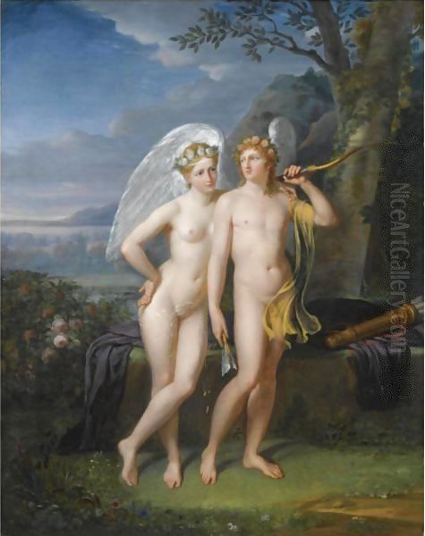 Cupid And Psyche In A Landscape - view 1