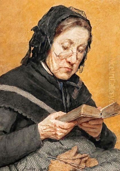 Bauerin Beim Lesen, 1908 A Peasant Woman Reading, 1908 - view 1