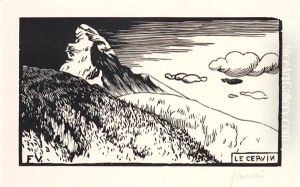 View Of The Matterhorn by Felix Edouard Vallotton