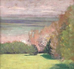 The Park At Villerville, 1902 by Felix Edouard Vallotton
