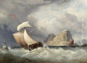 The Rock And The Royal Castle Of Dumbarton On The Clyde by Edward William Cooke