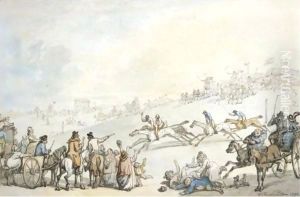 At The Races by Thomas Rowlandson