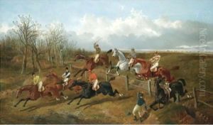 A Steeplechase 2 by John Frederick Herring Snr