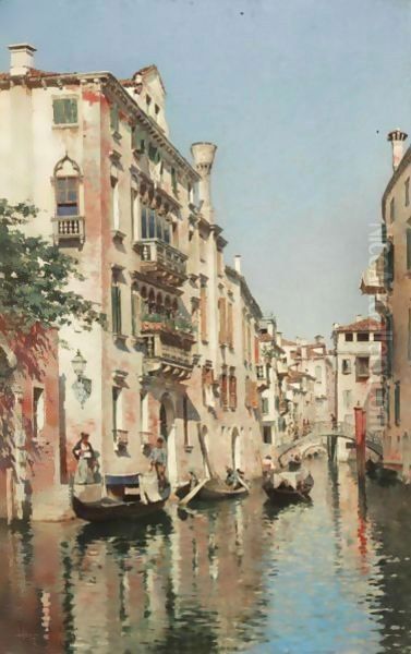 A Sunlit Venetian Backwater - view 1