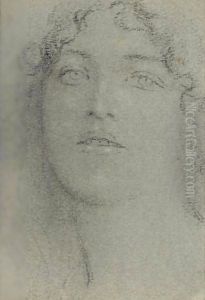Tete De Femme by Fernand Khnopff
