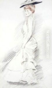 Une Elegante by Paul Cesar Helleu
