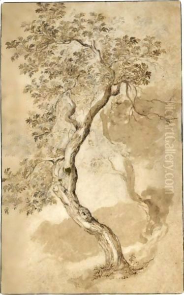 Study Of Two Trees - view 1